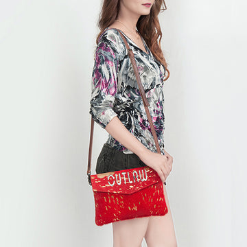 American Darling Envelope Hair-On Genuine Leather Western Women Bag Handbag Purse | for Cute